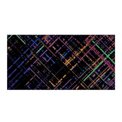 Criss-cross Pattern (multi-colored) Satin Wrap by LyleHatchDesign