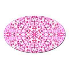 Pink Petals Oval Magnet by LW323