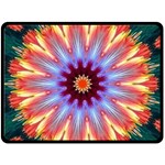 Passion Flower Fleece Blanket (Large)  80 x60  Blanket Front