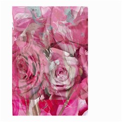 Roses Marbling  Small Garden Flag (two Sides) by kaleidomarblingart