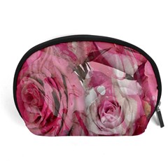 Roses Marbling  Accessory Pouch (large) by kaleidomarblingart