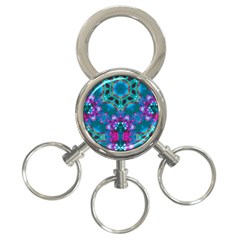 Peacock2 3-ring Key Chain by LW323