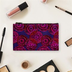 Unusual Circles  Abstraction Cosmetic Bag (small) by SychEva