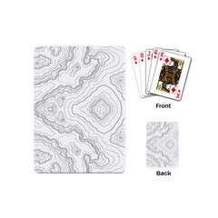 Topography Map Playing Cards Single Design (mini) by goljakoff