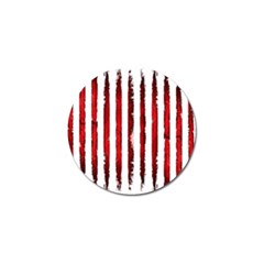 Red Stripes Golf Ball Marker (4 Pack) by goljakoff