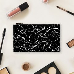 Black And White Grunge Abstract Print Cosmetic Bag (small) by dflcprintsclothing