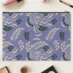 Folk floral pattern. Abstract flowers surface design. Seamless pattern Cosmetic Bag (XXXL) Back