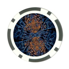 Fractal Galaxy Poker Chip Card Guard (10 Pack) by MRNStudios