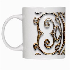 Gold Design White Mugs by LW323