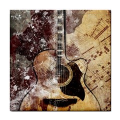 Guitar Tile Coaster by LW323