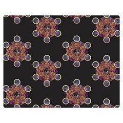 Metatron Cube Double Sided Flano Blanket (medium)  by gloriasanchez