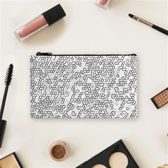 Neon Geometric Pattern Design 2 Cosmetic Bag (small) by dflcprintsclothing