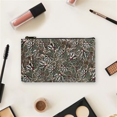 Modern Floral Collage Pattern Design Cosmetic Bag (small) by dflcprintsclothing