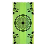 Green Grid Cute Flower Mandala Shower Curtain 36  x 72  (Stall)  Curtain(36 X72 ) - 33.26 x66.24  Curtain(36 X72 )