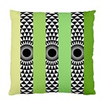  Green Check Pattern, Vertical Mandala Standard Cushion Case (One Side) Front