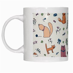 Funny Cats White Mugs by SychEva