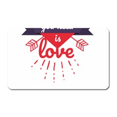 All You Need Is Love Magnet (rectangular) by DinzDas