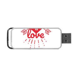 All You Need Is Love Portable Usb Flash (one Side) by DinzDas