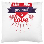 all you need is love Standard Flano Cushion Case (One Side) Front