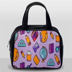 Back To School And Schools Out Kids Pattern Classic Handbag (one Side) by DinzDas