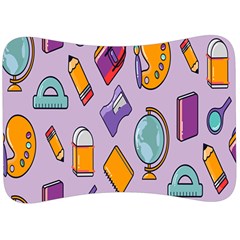 Back To School And Schools Out Kids Pattern Velour Seat Head Rest Cushion by DinzDas