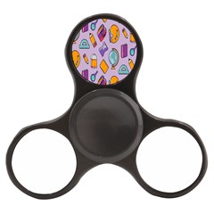 Back To School And Schools Out Kids Pattern Finger Spinner by DinzDas