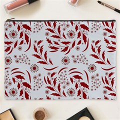 Folk Flowers Art Pattern Floral Abstract Surface Design  Seamless Pattern Cosmetic Bag (xxxl) by Eskimos