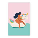 unicorn swimming Poster 16  x 24  16 x24  Poster - 1