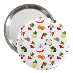 Fruits, Vegetables And Berries 3  Handbag Mirrors by SychEva