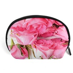 Magenta Bouquet Accessory Pouch (large) by kaleidomarblingart