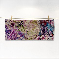 Marbling Collage Hand Towel by kaleidomarblingart