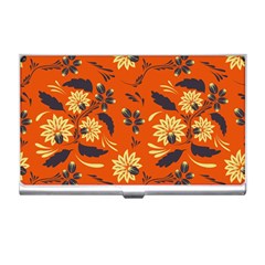 Folk Flowers Pattern  Business Card Holder by Eskimos