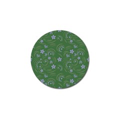 Folk Flowers Pattern Floral Surface Design Golf Ball Marker (4 Pack) by Eskimos