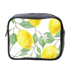 Vintage Lemons Mini Toiletries Bag (two Sides) by SomethingForEveryone