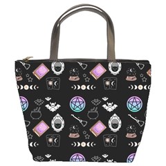 Witch Goth Pastel Pattern Bucket Bag by InPlainSightStyle