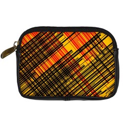 Root Humanity Orange Yellow And Black Digital Camera Leather Case by WetdryvacsLair