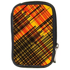 Root Humanity Orange Yellow And Black Compact Camera Leather Case by WetdryvacsLair