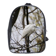 White Egret School Bag (large) by SomethingForEveryone