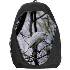 White Egret Backpack Bag by SomethingForEveryone