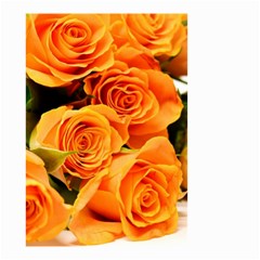 Roses-flowers-orange-roses Small Garden Flag (two Sides) by Sapixe