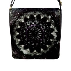 Moody Mandala Flap Closure Messenger Bag (l) by MRNStudios