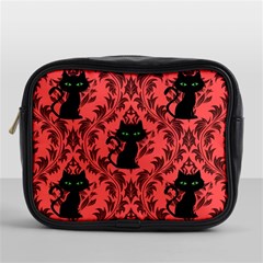 Cat Pattern Mini Toiletries Bag (one Side) by NerdySparkleGoth