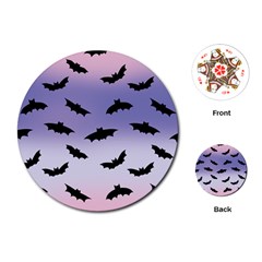 The Bats Playing Cards Single Design (round) by SychEva