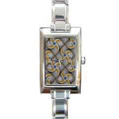 Modern Optaart Rectangle Italian Charm Watch by Sparkle