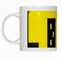 Skyline-city-building-sunset White Mugs by Sudhe