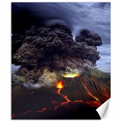 Landscape-volcano-eruption-lava Canvas 20  X 24  by Sudhe