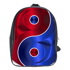 Yin-yang-eastern-asian-philosophy School Bag (xl) by Sudhe