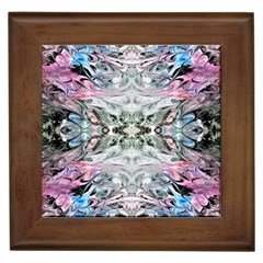 Abstract Waves Iv Framed Tile by kaleidomarblingart