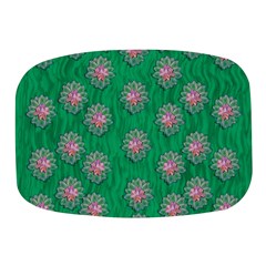 Lotus Bloom In The Blue Sea Of Peacefulness Mini Square Pill Box by pepitasart