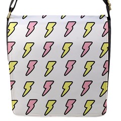 Pattern Cute Flash Design Flap Closure Messenger Bag (s) by brightlightarts